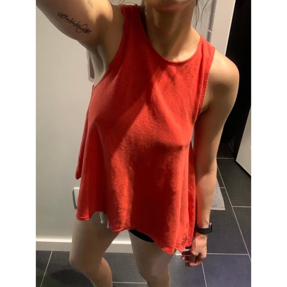 Michael Kors Red Linen Sleeveless A-Line Tunic - Picture 3 of 13